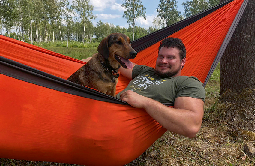Mārtiņš Latvijas laukos. Foto no personīgā arhīva