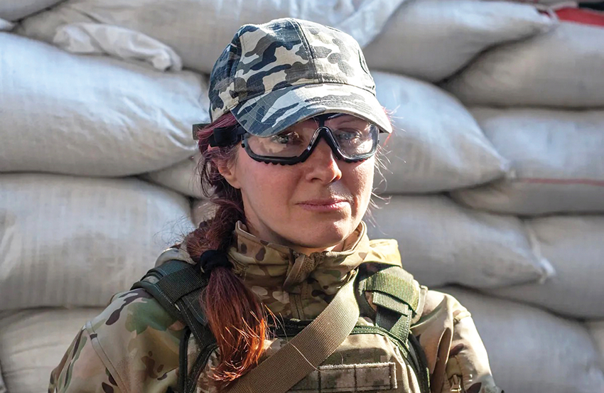 Kijiviete Jevgēnija Zakrevska pirms kara bija advokāte, bet tagad — aeroizlūkošanas operatore