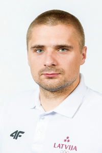 Bobslejs Oskars Ķibermanis (35) Pirmais starts 18. (divnieki) un 24. februārī (četrinieki) plkst. 2.30