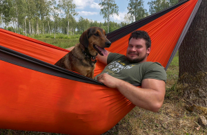 Mārtiņš Latvijas laukos. Foto no personīgā arhīva