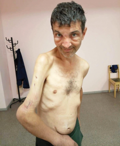 Mihailo Dianovs pēc atbrīvošanas no gūsta 22. septembrī. Foto no personīgā arhīva