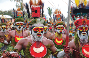 Dziesmu un deju svētki Papua Jaungvinejā 2019. gada augustā. Foto no personīgā arhīva