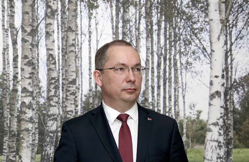 Latvijas Finiera vadītājs Uldis Biķis. Foto — LETA