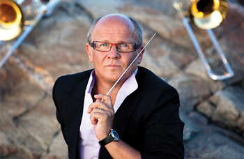 Zviedru trombonists un diriģents Kristians Lindbergs. Publicitātes foto