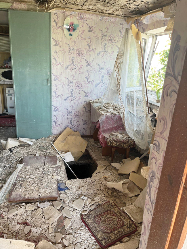 Viktorijas izpostītās mājas. Foto no personīgā arhīva
