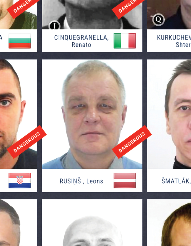 Leons Rusiņš nesen iekļauts Europol visvairāk meklēto noziedznieku sarakstā