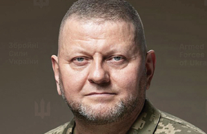 Līdzšinējais bruņoto spēku virspavēlnieks Valērijs Zalužnijs. Foto — Scanpix
