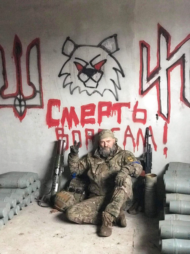 Bataljona Azov karavīrs Hennadijs Harčenko. Foto — Scanpix