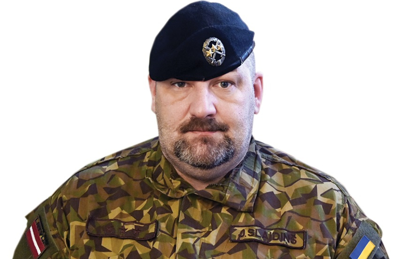 Majors Jānis Slaidiņš. Publicitātes foto