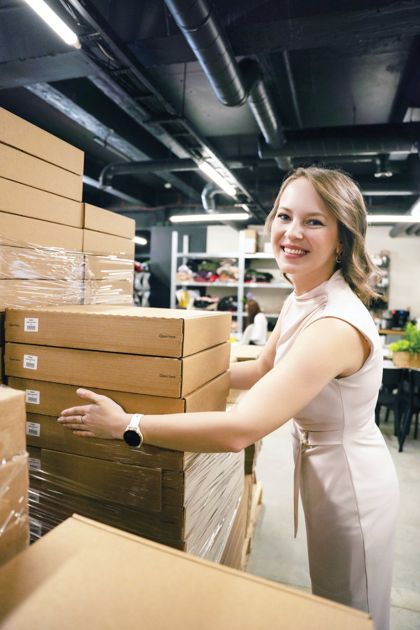 Salīdzinot ar lielajiem zīmoliem, mums ir mazs preču atpakaļsūtīšanas apjoms, stāsta Zane Piekuse. Foto no uzņēmuma arhīva