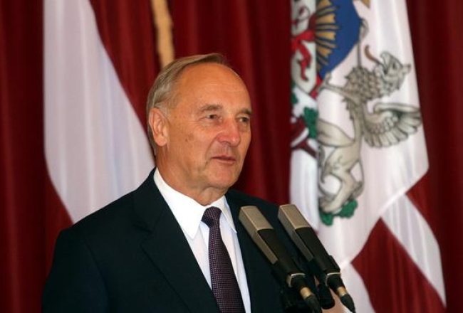 Valsts prezidents Andris Bērziņš. Foto: Kaspars Krafts, F64