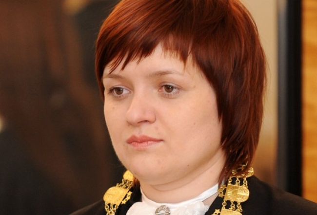 Tiesnese Anita Kovaļevska. Foto: Ieva Čīka, LETA