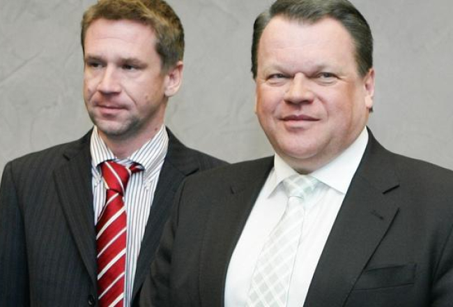 Vladimirs Antonovs (no kreisās) un Raimonds Baranausks. Foto: Emīls Desjatņikovs, F64