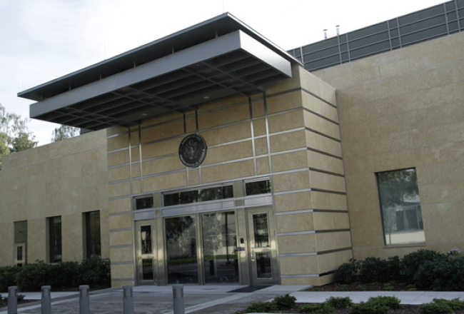 Jaunā ASV vēstniecības Latvijā ēka. Foto: Jānis Saliņš, F64