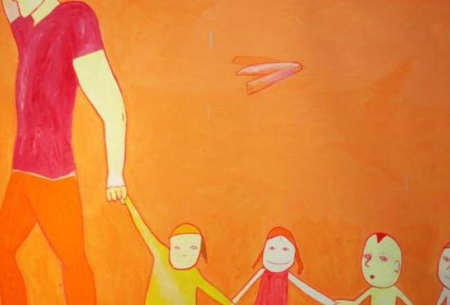 Aija Zariņas glezna "Ģimene". Publicitātes foto