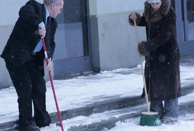 Sniega tīrītāji. Foto: Oļesja Sokolova, F64