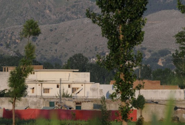 Ēka, kurā Pakistānā uzturējās Osama bin Ladens. Avots: AFP/LETA