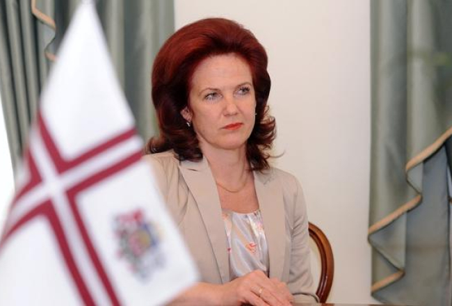 Saeimas priekšsēdētāja Solvita Āboltiņa (Vienotība). Foto: Evija Trifanova, LETA