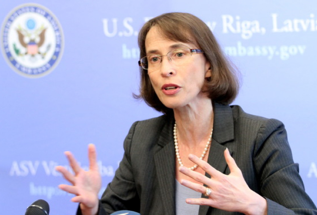 ASV vēstniece Latvijā Džūdita Gārbere. Foto: Kaspars Krafts, F64