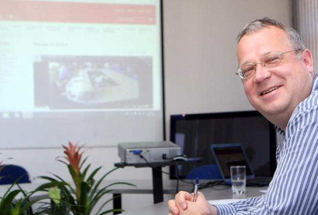 NEPLP priekšsēdētājs Ainārs Dimants. Foto: Edijs Pālens, LETA