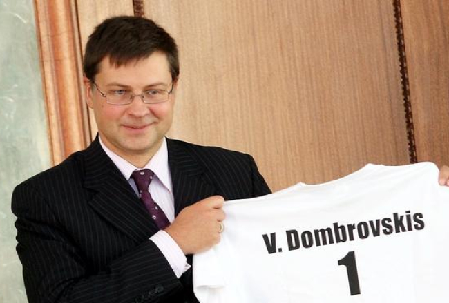 Valdības vadītājs Valdis Dombrovskis. Foto: Kaspars Krafts, F64