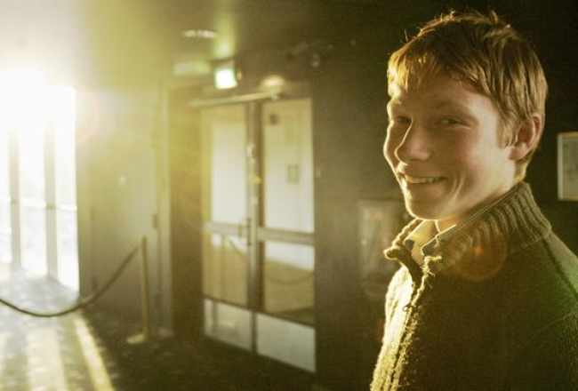 Izrādes "Minga rēgi" scenārists Rūdolfs Miķelsons. Foto - Reinis Hofmanis, f64