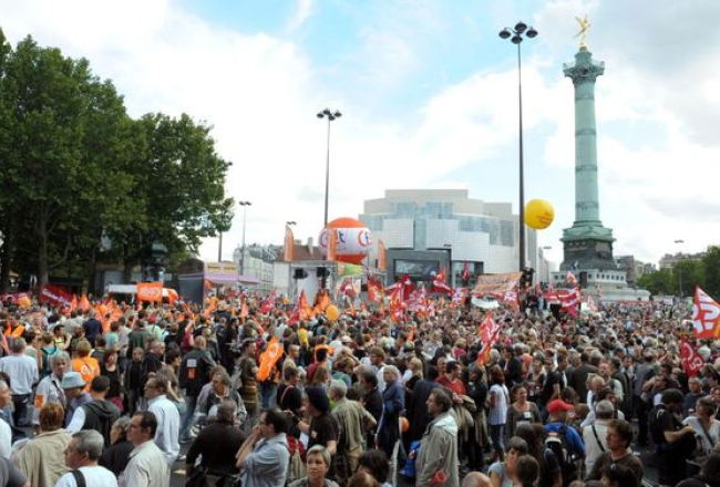 Protesta demonstrācija Parīzē. Avots: AFP/LETA