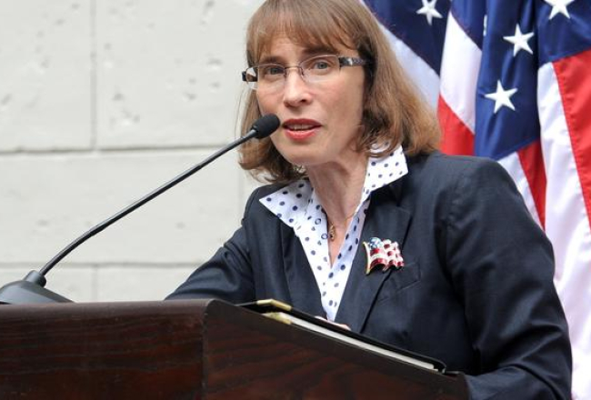 ASV vēstniece Laatvijā Džūdita Gārbere. Foto: Evija Trifanova, LETA