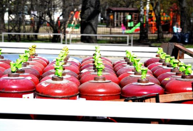 Gāzes baloni. Foto: Renāte Briede, LETA