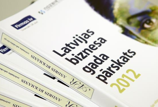 Izdevums "Latvijas biznesa gada pārskats 2012". Foto: Edijs Pālens, LETA