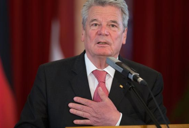 Vācijas prezidents Joahims Gauks. Foto: Andrejs Terentjevs, F64