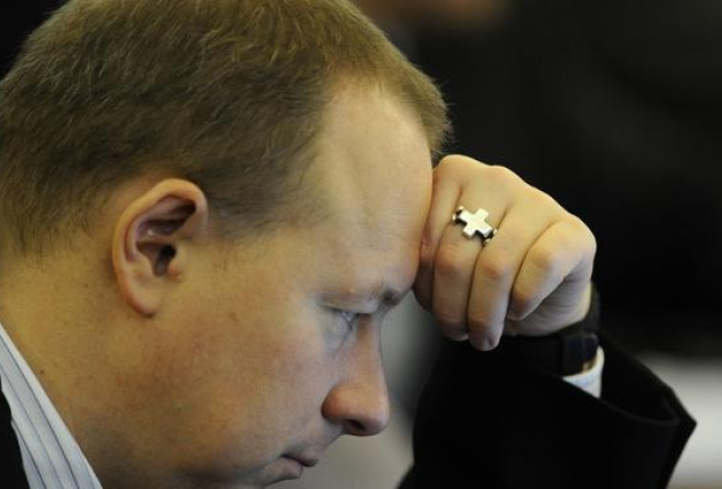 Nikolajs Kabanovs Saeimas sēdē. Foto: Romāns Kokšarovs, F64