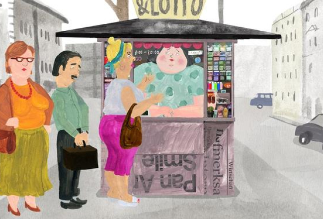 Kadrs no Anetes Meleces filmas "Kiosks". Publicitātes foto