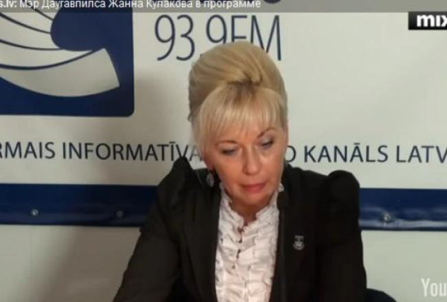 Žanna Kulakova intervijas laikā.
