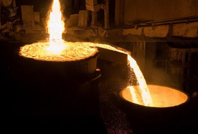 Ražošana ''Liepājas metalurgā''. Foto: Gatis Rozenfelds, F64