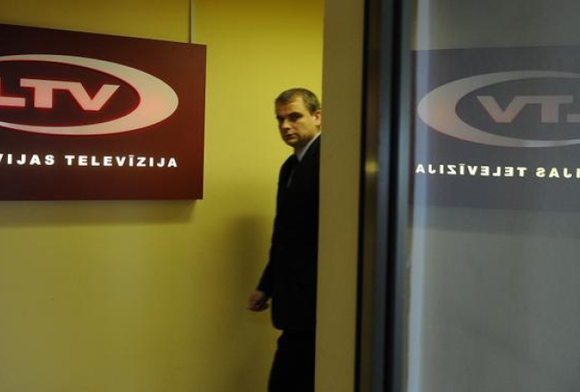 LTV ģenerāldirektors Edgars Kots LTV gaiteņos. Foto: Lita Krone, LETA