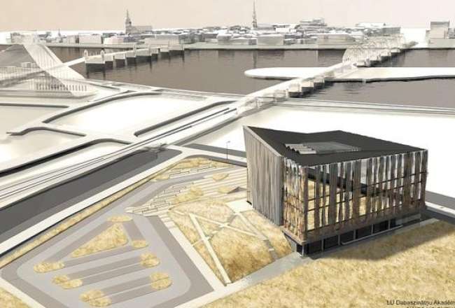 LU Akadēmiskā centra projekta Torņakalnā vizualizācija.