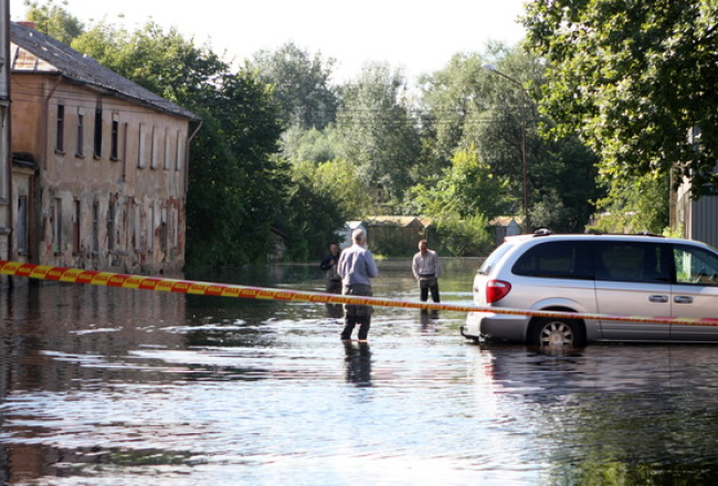 Plūdi Pārdaugavā. Foto: Lita Krone