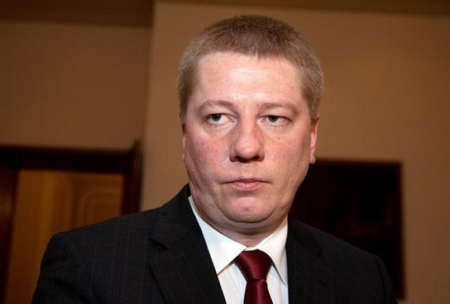 Anrijs Matīss Saeimas sēdē, kad viņu apstiprināja satiksmes ministra amatā. Foto: Andrejs Terentjevs, F64