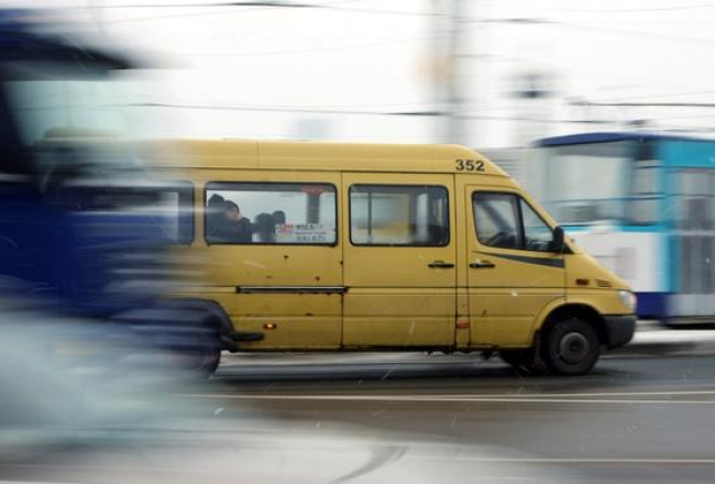 Rīgas mikroautobuss. Foto: Edijs Pālens, LETA
