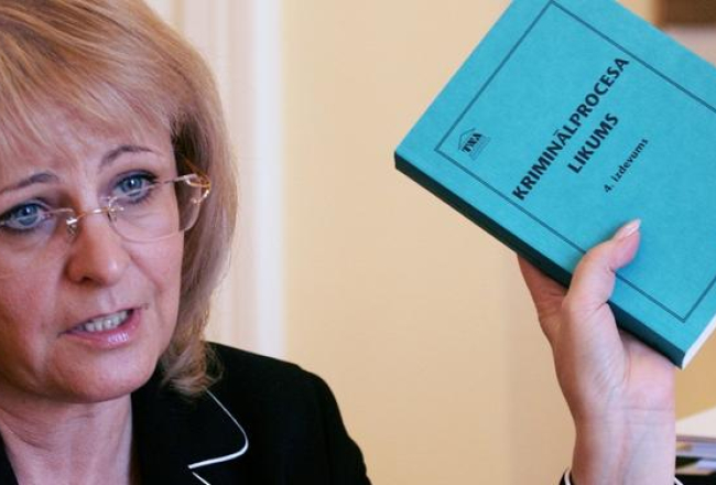 Vineta Muižniece un Kriminālprocesa likums. Foto: Raitis Plauks, F64