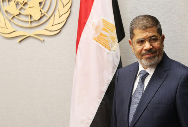 Mohameds Mursi ANO mītnē Ņujorkā pērn septembrī. Foto: LETA-AFP