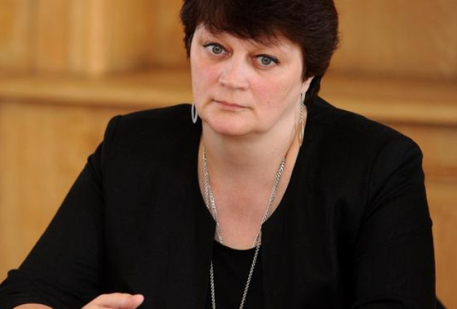 Izglītības un zinātnes ministrijas Izglītības departamenta direktore Evija Papule. Foto: Edijs Pālens, LETA