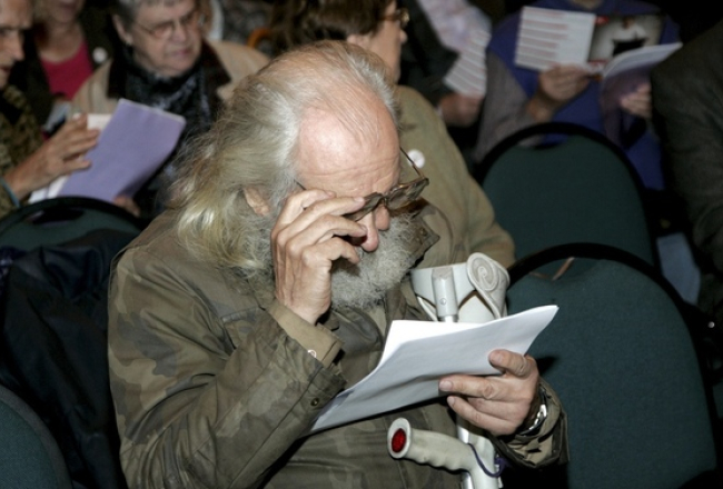 Apvienības ''Atbildība'' rīkotajā Latvijas pensionāru forumā. Autors: Andrejs Terentjevs, F64