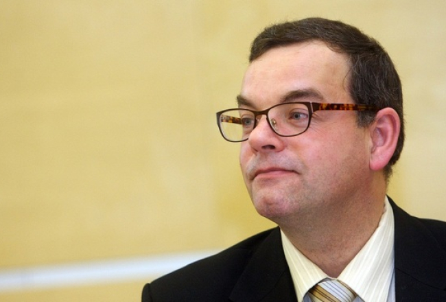Latvijas ģimenes ārstu asociācijas prezidents Pauls Princis piedalās Latvijas ģimenes ārstu asociācijas biedru pilnsapulcē. Foto: Edijs Pālens, LETA