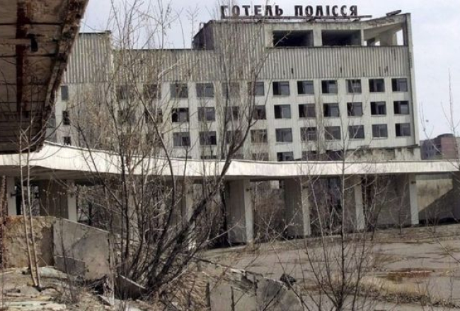 Pamestā Pripjatas pilsēta Ukrainā, netālu no Černobiļas atomelektrostacijas. 1986.gada aprīlī no tās evakuēja 47 tūkstošus iedzīvotāju.