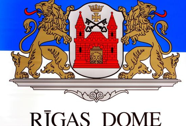 Rīgas ģerbonis. Foto: Edijs Pālens, LETA