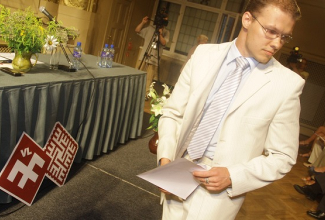 Nacionālās apvienības l;ideris Raivis Dzintars. Foto: Jānis Saliņš, F64