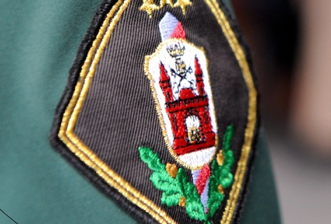 Latvijas robežsargu emblēma. Foto: Ieva Čīka, LETA
