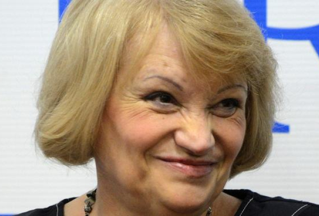 Krievijas organizācijas "Golos" direktore Lilija Šibanova. Foto: AFP/LETA